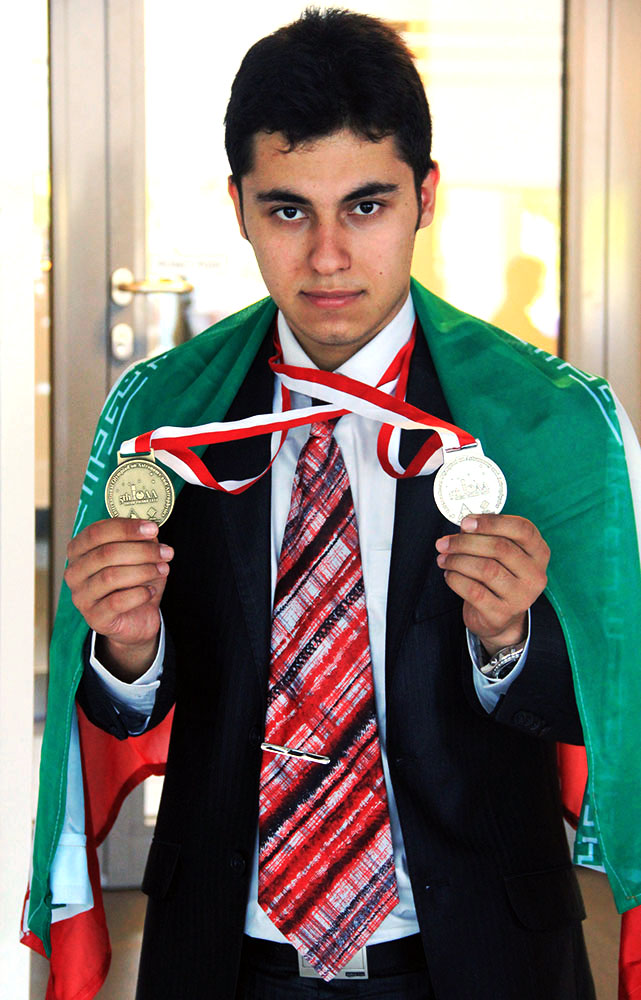 Me holding my both medals